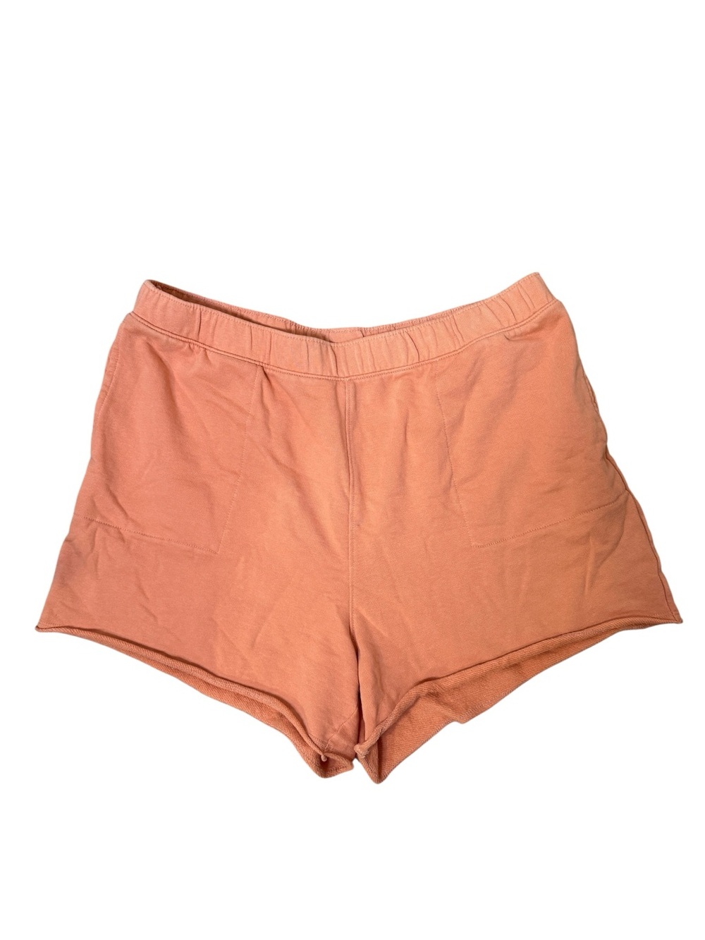 Universal Thread Large Orange Coral Knit High-Rise Shorts